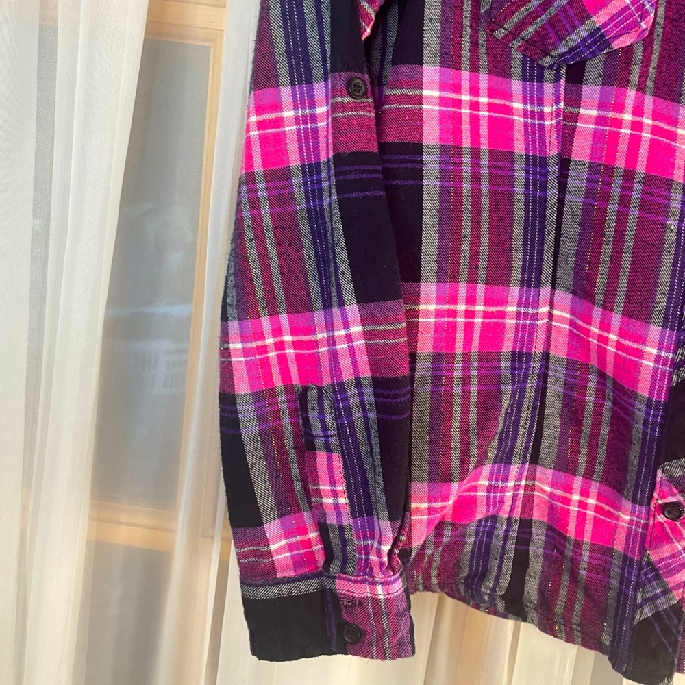 Itm 0053 George plaid button up shirt size XS - Picture 3 of 8